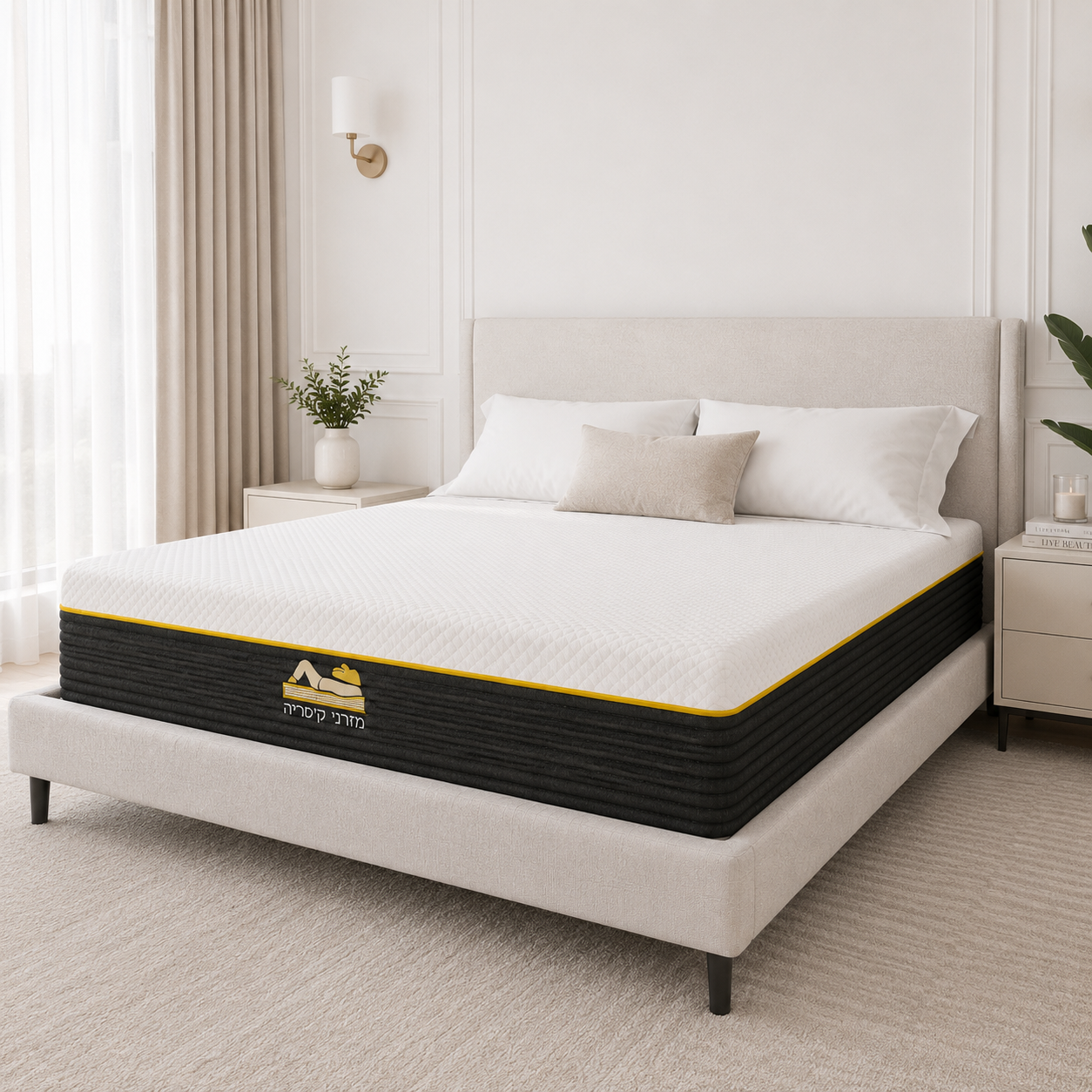 YELLOW | מזרן ויסקו משולב קפיצי פוקט מבודדים