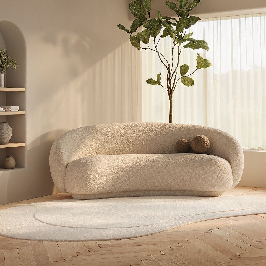 IVORY | ספה מעוצבת בקימור אלגנטי