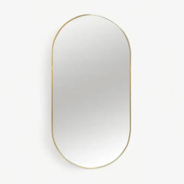 MIRON | מראה קפסולה מתכת זהב - ZVZstyle