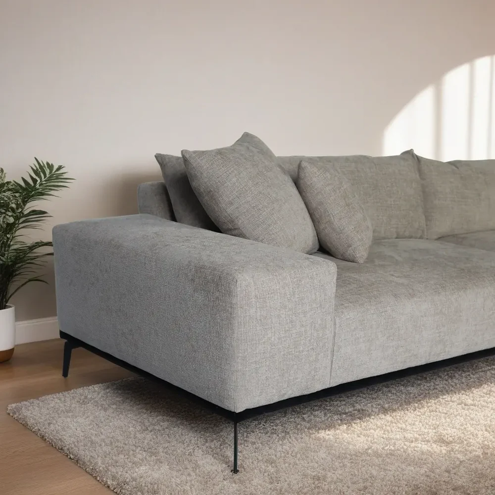 LIVING SET | ספה + שולחן אוכל + 6 כיסאות