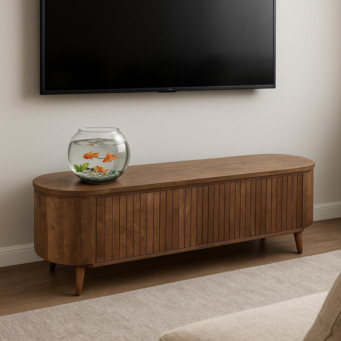 MAKS | מזנון עץ מלא מנגו טבעי ZVZ Style