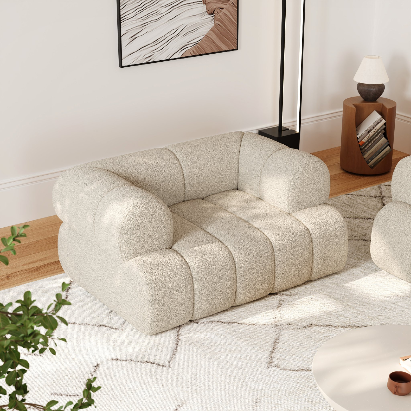 KOSTO | כורסא מעוצבת מבד בוקלה