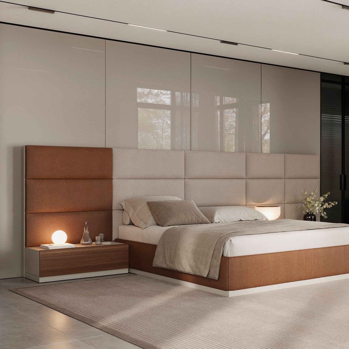 ALEXANDER | שידת לילה מעוצבת עם קווים מעוגלים