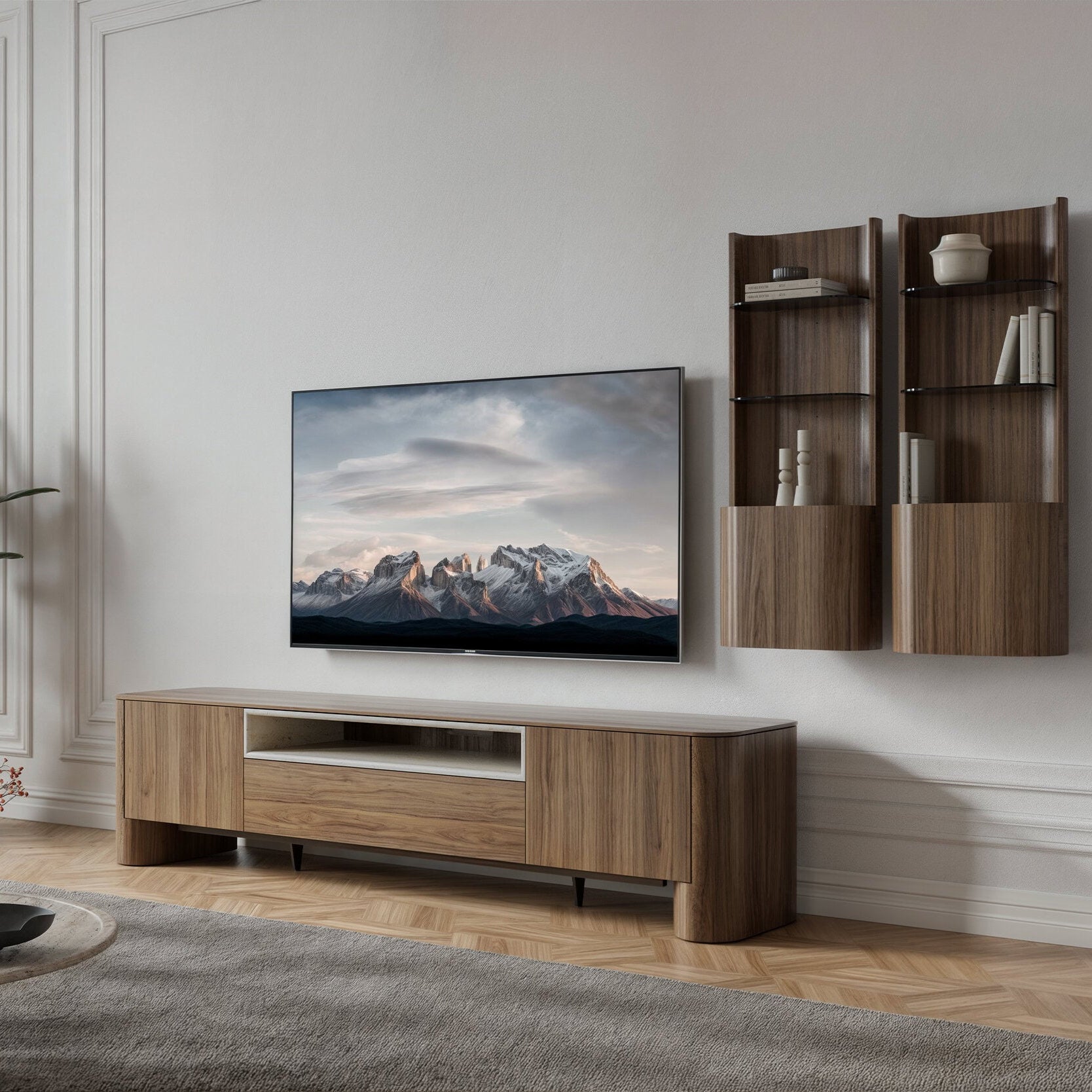 VIBE | מזנון מעוצב בעץ אגוז אמריקאי