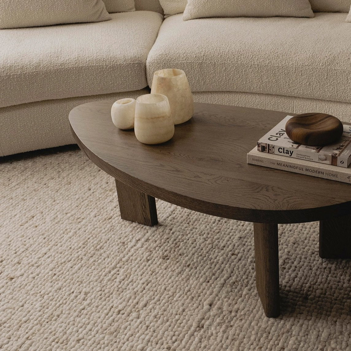 TOBI | שולחן קפה מעץ מלא 80