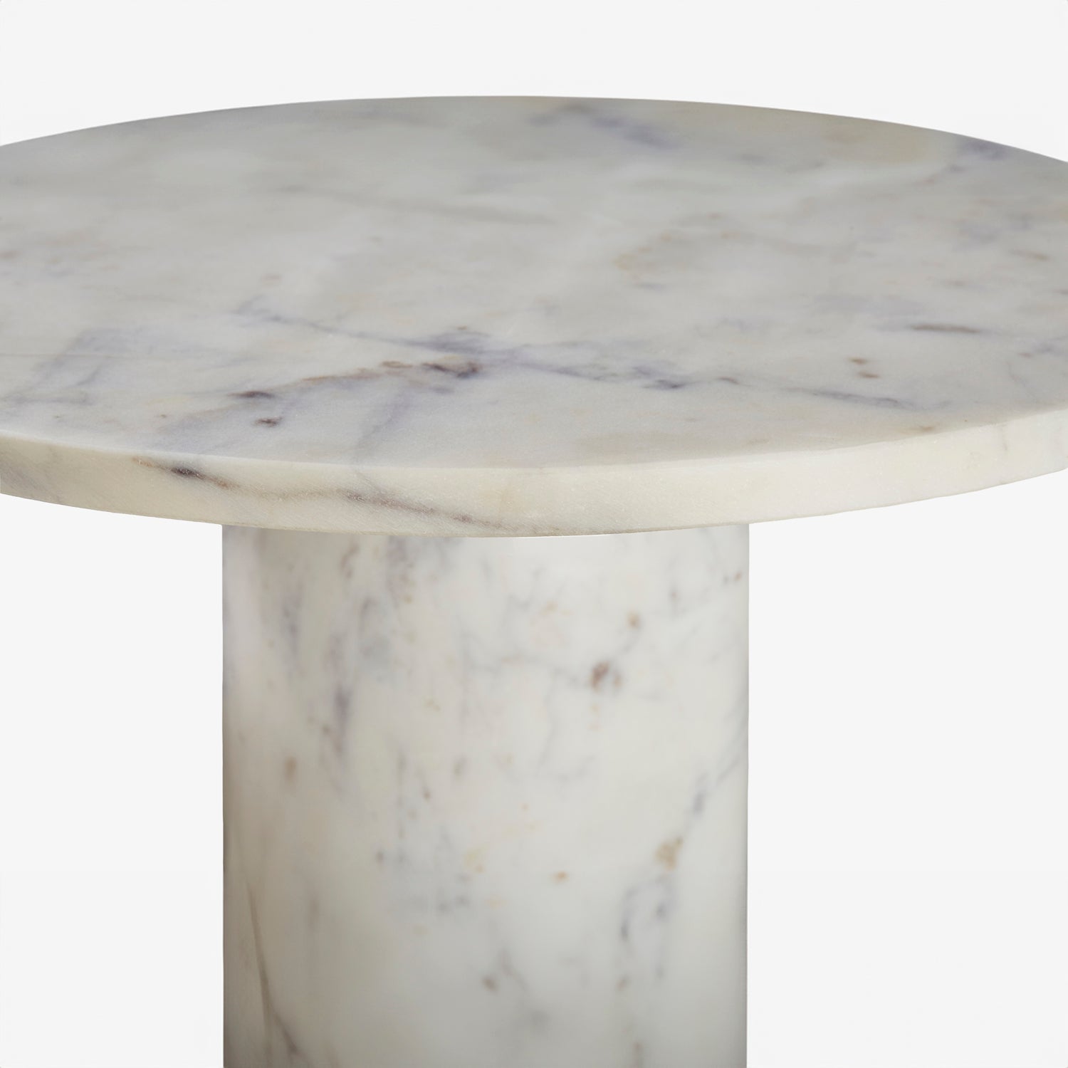 MARGO | סט של שני שולחנות קפה משיש לבן 2