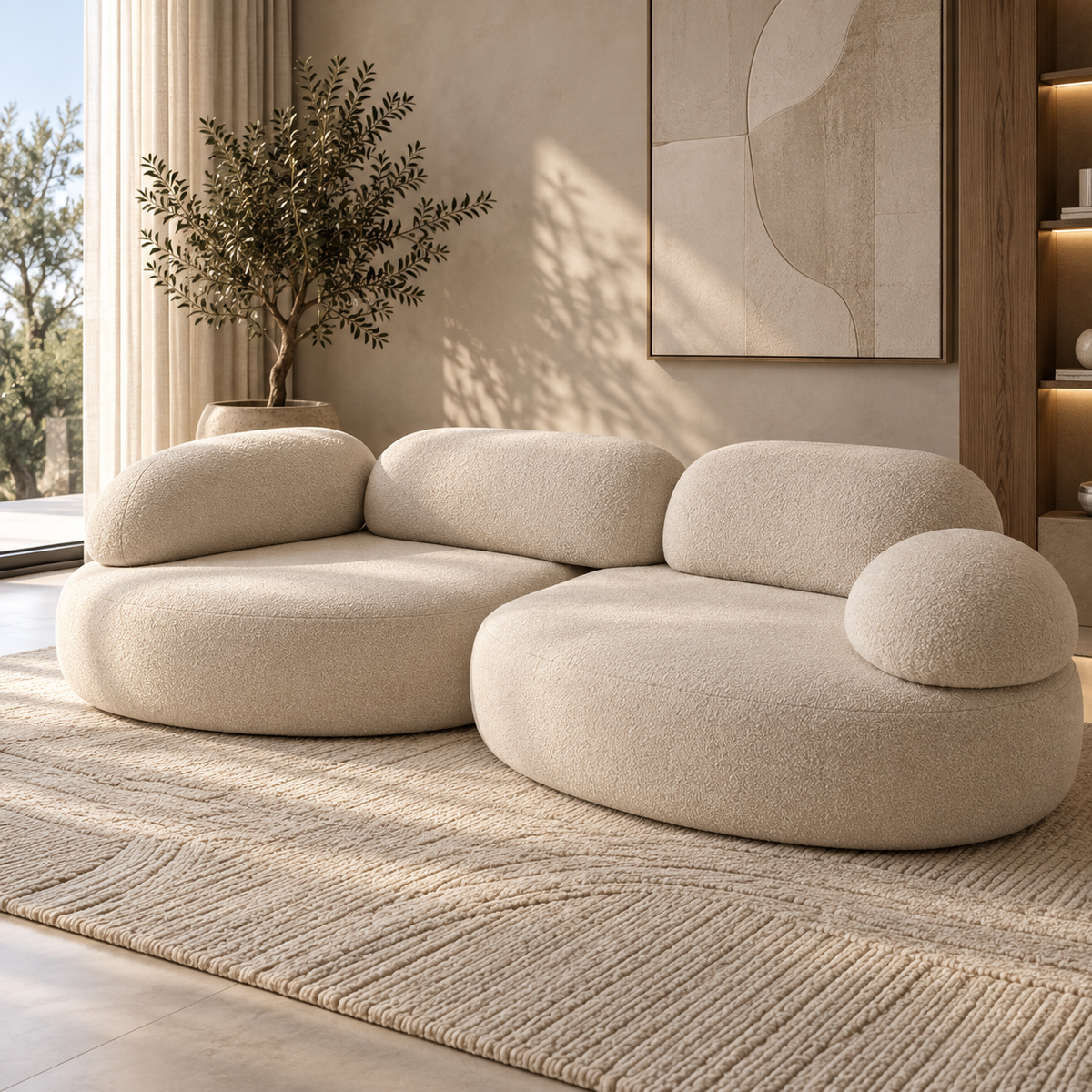 SOFITEL | ספה מעוצבת בגוון שמנת