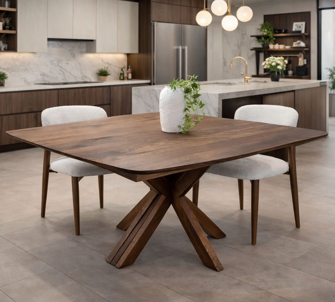 PIKADO | שולחן אוכל מעץ מלא נפתח