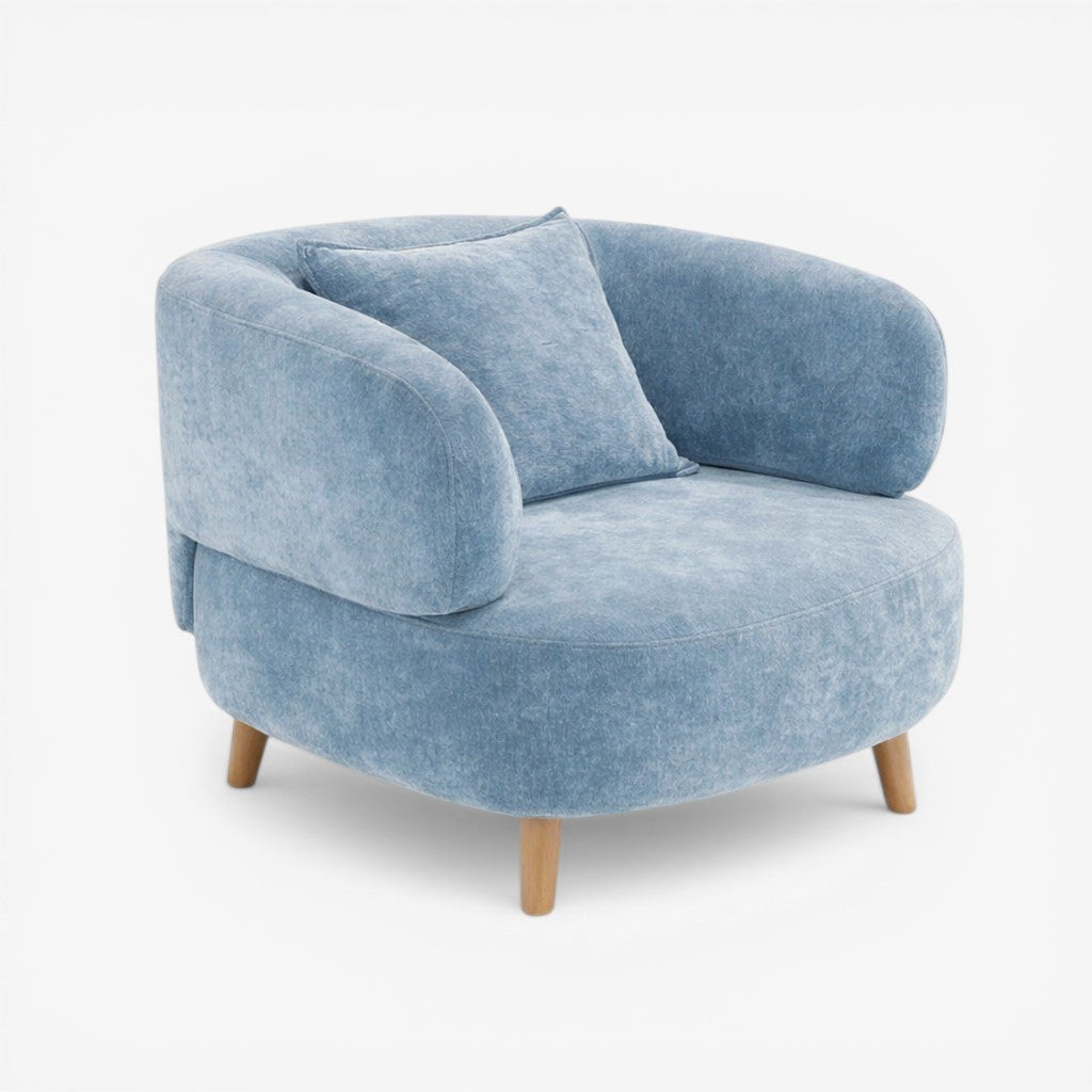 MILA | כורסא מודרנית לסלון בצבע כחול