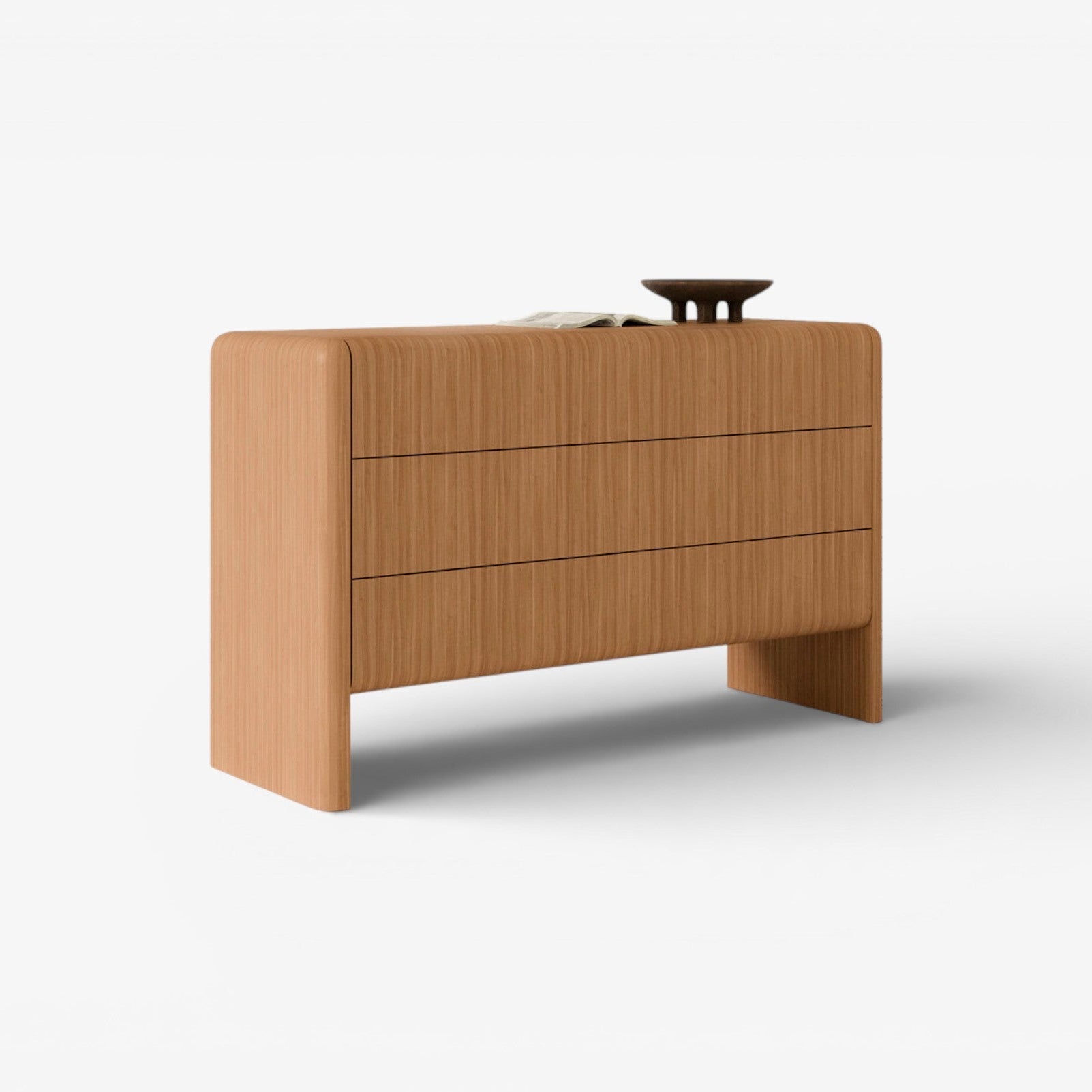 LAZIO | שידת מגירות מעוצבת מעץ מלא אלון