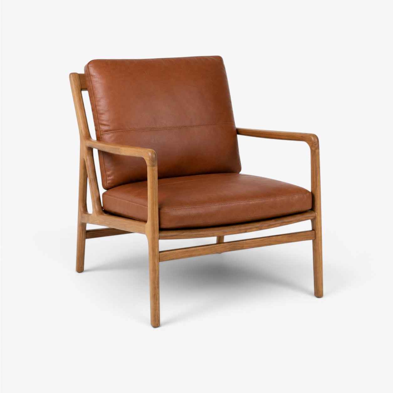 NETAL | כורסא מעוצבת מעץ ועור
